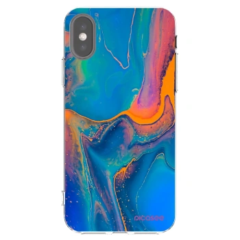 Picasee Apple iPhone X/XS Hülle - Transparentes Silikon - Rainbow