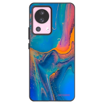 Picasee Xiaomi 13 Lite Hülle - Schwarzes Silikon - Rainbow