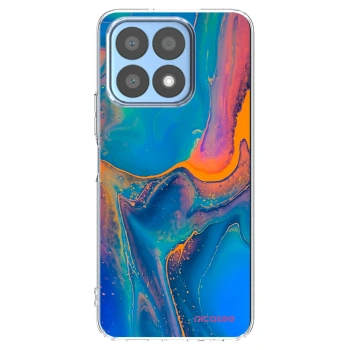 Picasee Honor X8a Hülle - Transparentes Silikon - Rainbow