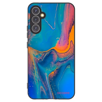 Picasee Samsung Galaxy A34 5G A346B Hülle - Schwarzes Silikon - Rainbow