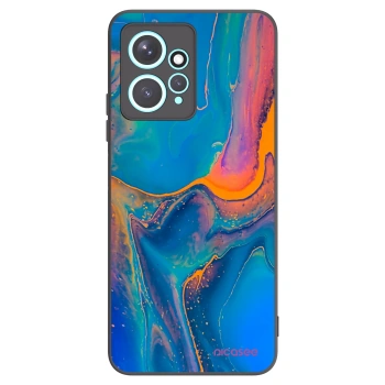 Picasee Xiaomi Redmi Note 12 4G Hülle - Schwarzes Silikon - Rainbow