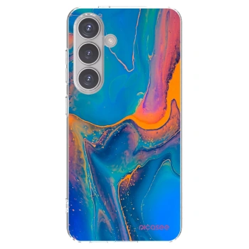 Picasee Samsung Galaxy S24 S921B 5G Hülle - Transparentes Silikon - Rainbow
