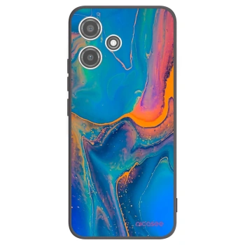 Picasee Xiaomi Redmi 12 5G Hülle - Schwarzes Silikon - Rainbow