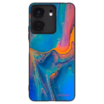 Picasee Xiaomi Redmi 13C 4G Hülle - Schwarzes Silikon - Rainbow