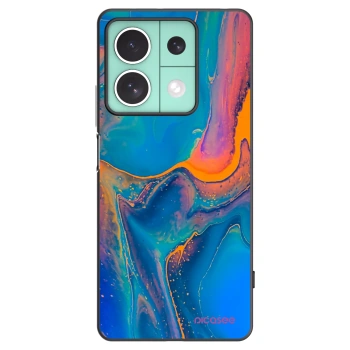 Picasee Xiaomi Redmi Note 13 5G Hülle - Schwarzes Silikon - Rainbow