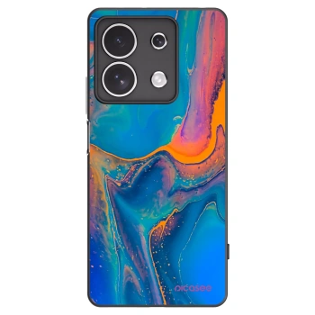 Picasee Xiaomi Redmi Note 13 4G Hülle - Schwarzes Silikon - Rainbow