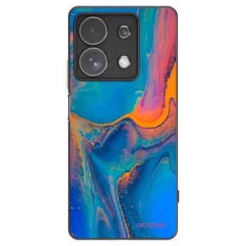 Picasee Xiaomi Redmi Note 13 Pro 4G Hülle - Schwarzes Silikon - Rainbow