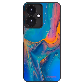 Picasee Xiaomi Redmi 13C 5G Hülle - Schwarzes Silikon - Rainbow