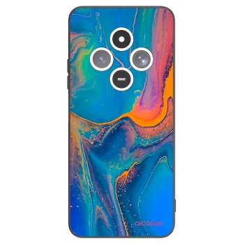 Picasee Xiaomi Redmi 14C Hülle - Schwarzes Silikon - Rainbow