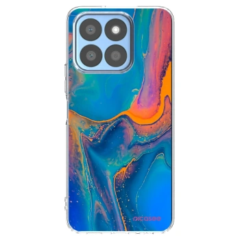 Picasee Honor X8c Hülle - Transparentes Silikon - Rainbow