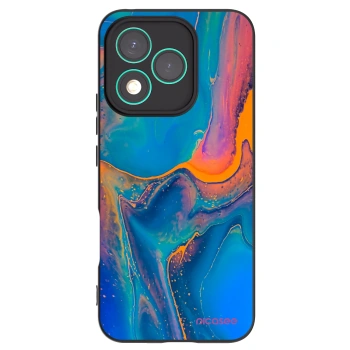 Picasee Honor 400 Lite 5G Hülle - Schwarzes Silikon - Rainbow