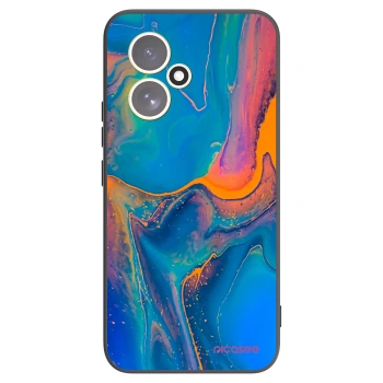Picasee Honor 400 5G Hülle - Schwarzes Silikon - Rainbow