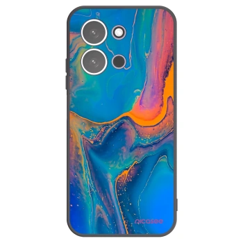 Picasee Xiaomi Redmi 15C 5G Hülle - Schwarzes Silikon - Rainbow