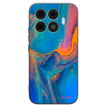 Picasee Xiaomi 17T Hülle - Schwarzes Silikon - Rainbow