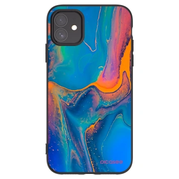 Picasee Apple iPhone 11 Hülle - Schwarzes Silikon - Rainbow