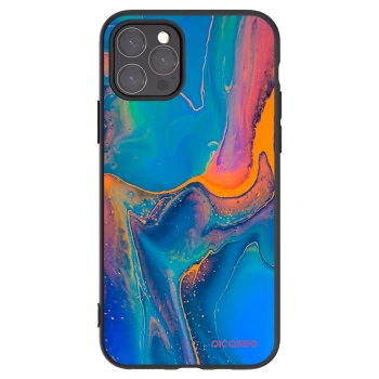 Picasee Apple iPhone 11 Pro Hülle - Schwarzes Silikon - Rainbow