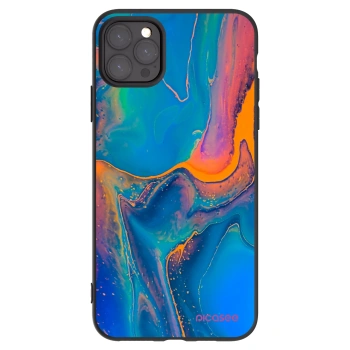 Picasee Apple iPhone 11 Pro Max Hülle - Schwarzes Silikon - Rainbow