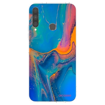 Picasee Huawei P40 Lite E Hülle - Transparentes Silikon - Rainbow