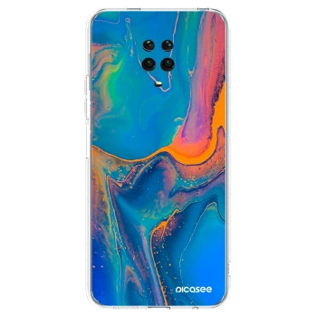 Picasee Xiaomi Redmi Note 9S Hülle - Transparentes Silikon - Rainbow