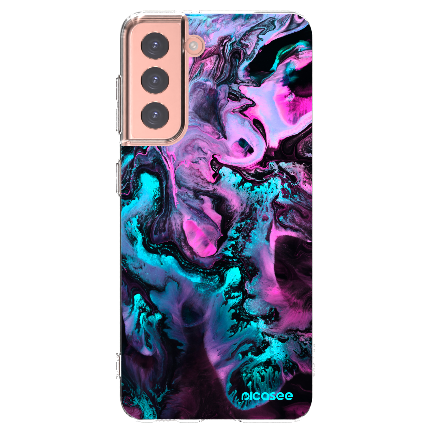 Picasee Samsung Galaxy S21 5G G991B Hülle - Transparentes Silikon - Lean