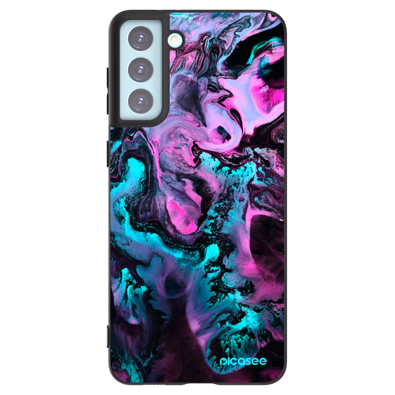 Picasee Samsung Galaxy S21+ 5G G996F Hülle - Schwarzes Silikon - Lean
