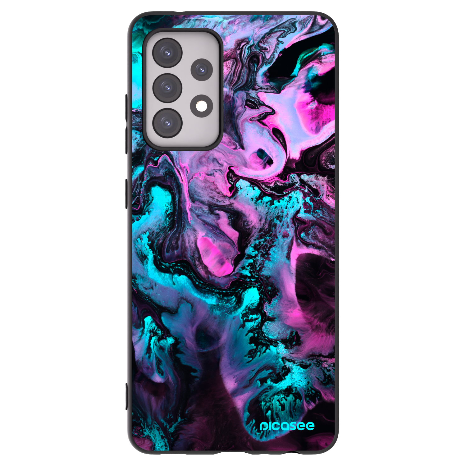 Picasee Samsung Galaxy A52 5G A525F Hülle - Schwarzes Silikon - Lean