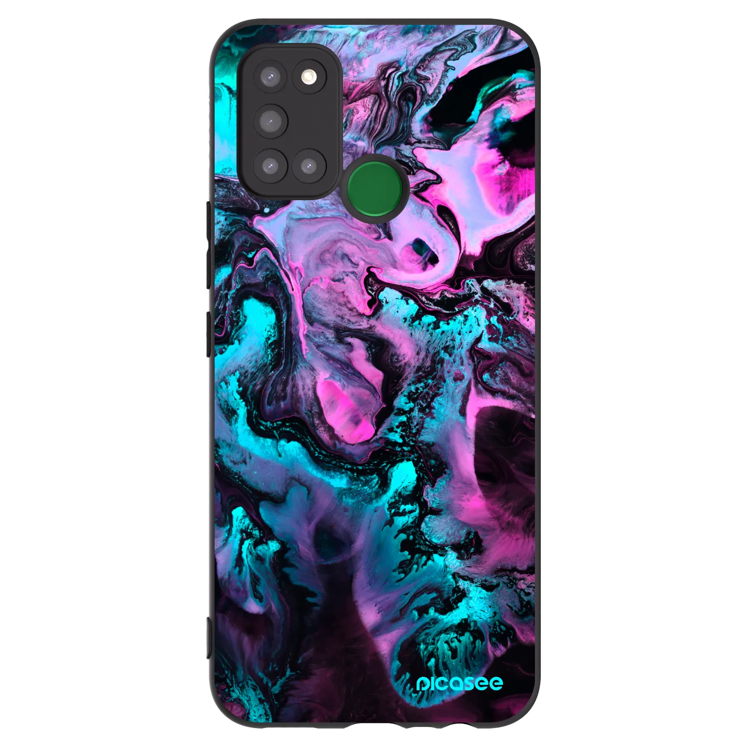 Picasee Realme 7i Hülle - Schwarzes Silikon - Lean