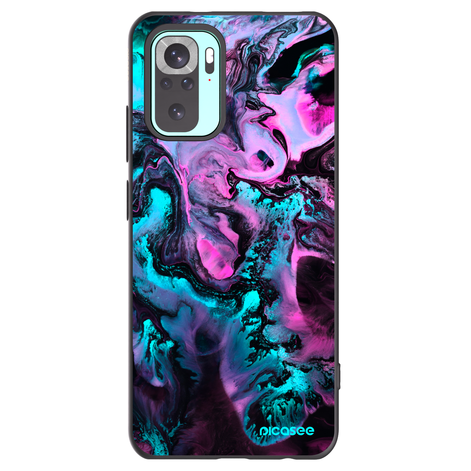 Picasee Xiaomi Redmi Note 10 Pro Hülle - Schwarzes Silikon - Lean