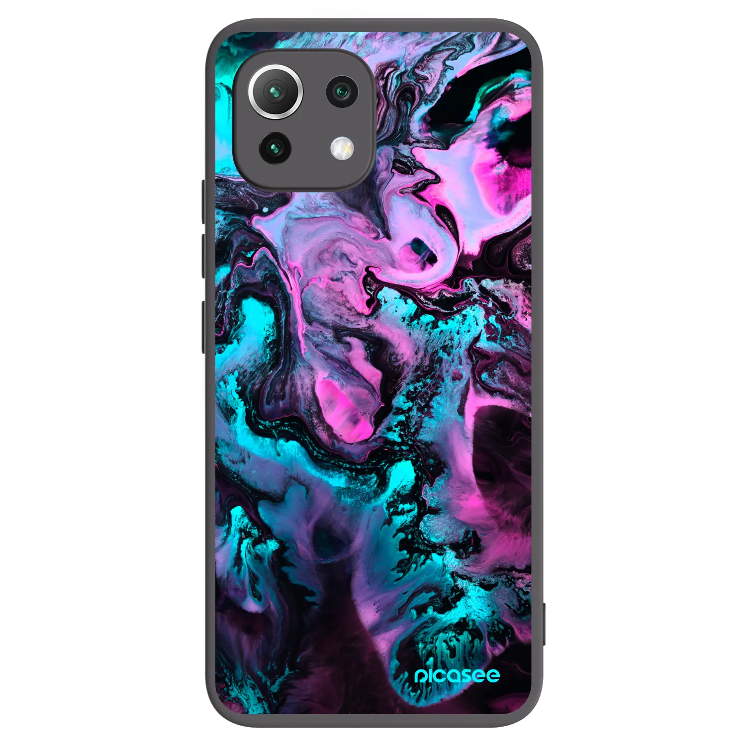 Picasee Xiaomi Mi 11 Lite Hülle - Schwarzes Silikon - Lean