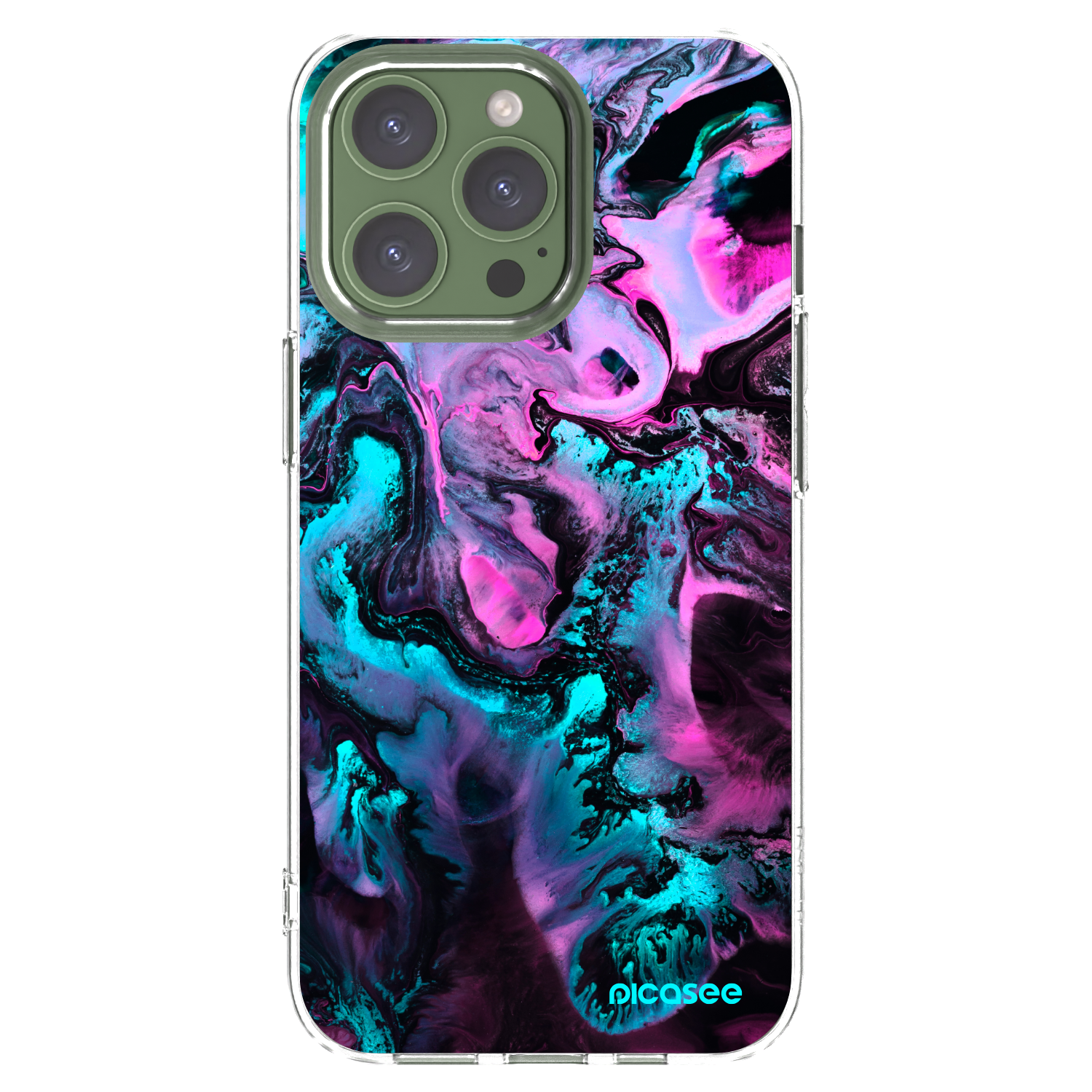 Picasee Apple iPhone 13 Pro Hülle - Transparentes Silikon - Lean