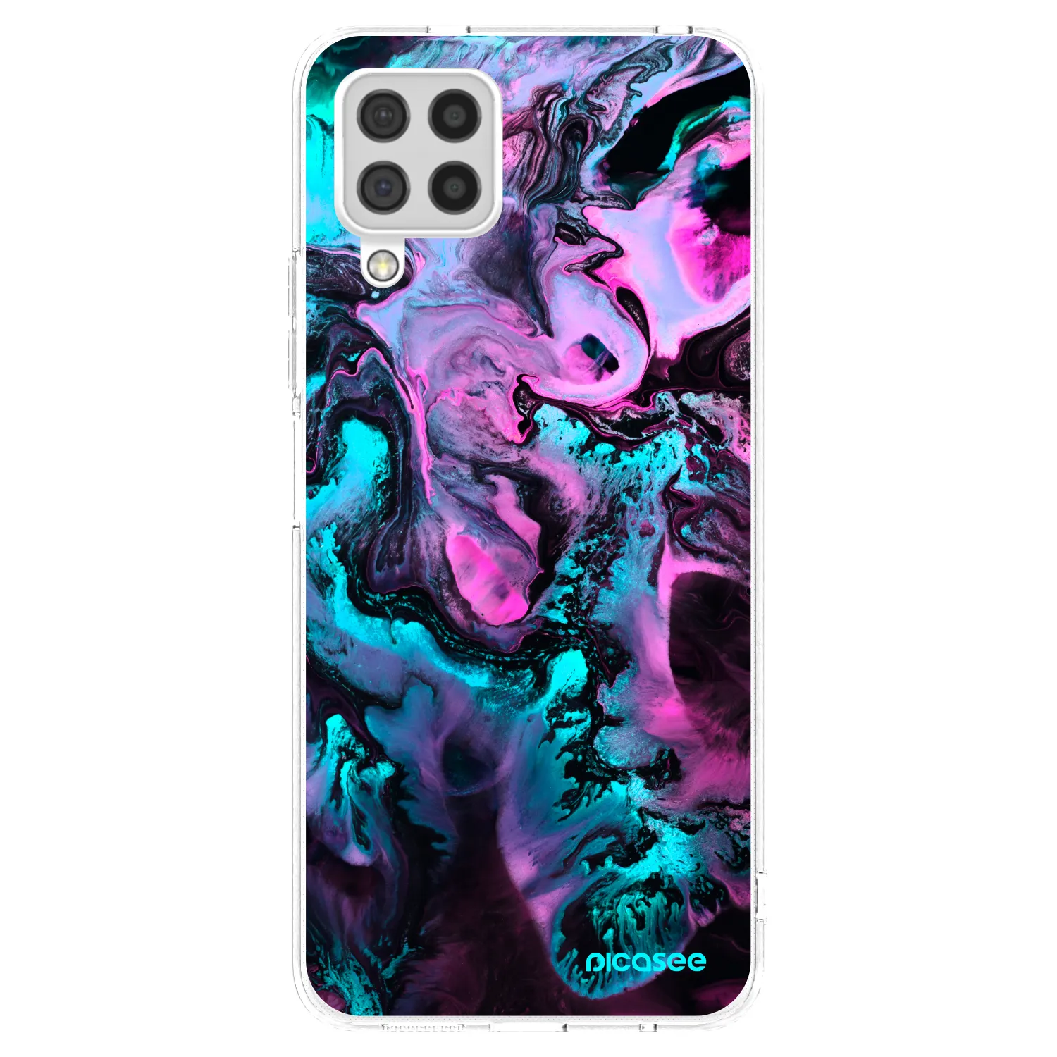 Picasee Samsung Galaxy A22 A225F 4G Hülle - Transparentes Silikon - Lean