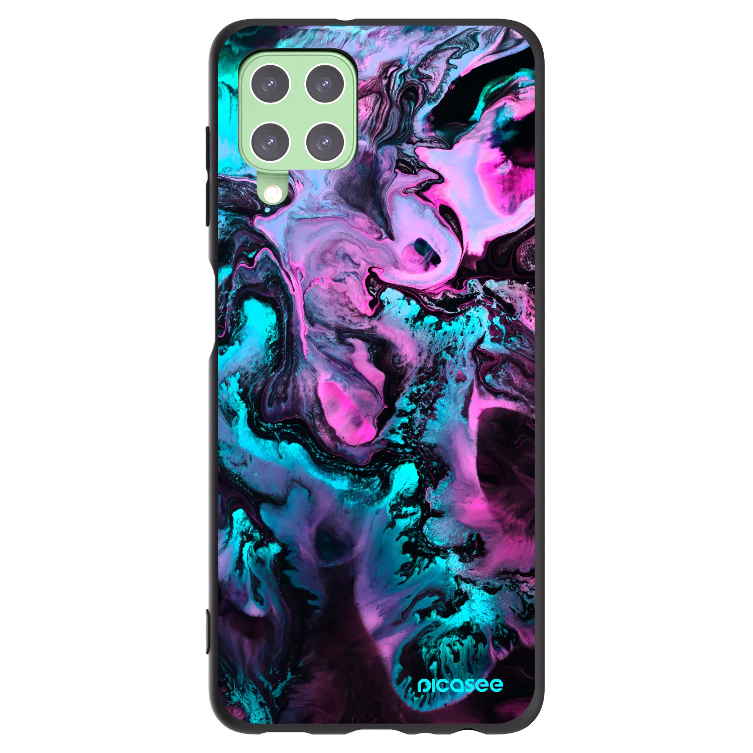 Picasee Samsung Galaxy A22 A225F 4G Hülle - Schwarzes Silikon - Lean