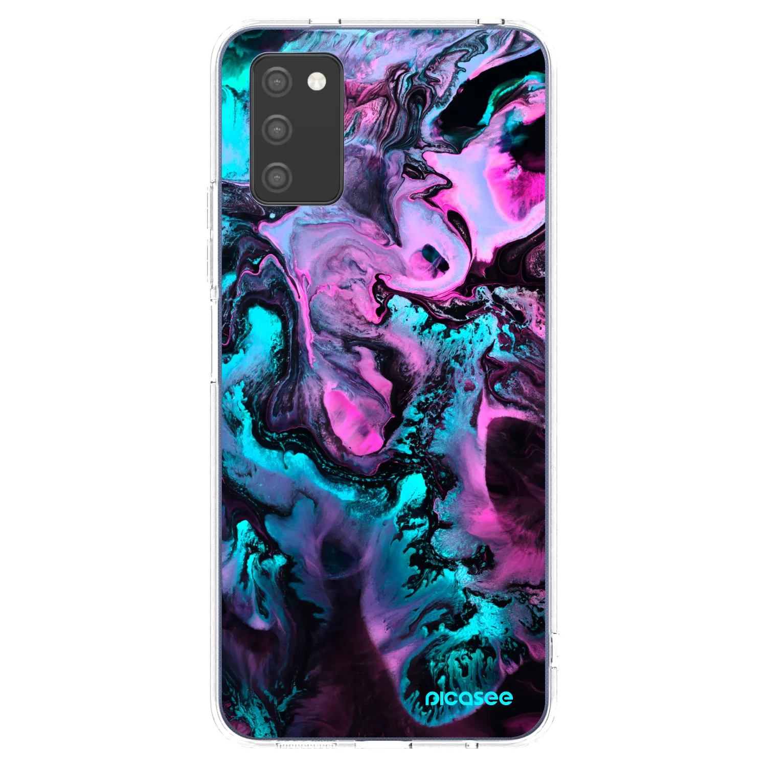 Picasee Samsung Galaxy A03s A037G Hülle - Transparentes Silikon - Lean