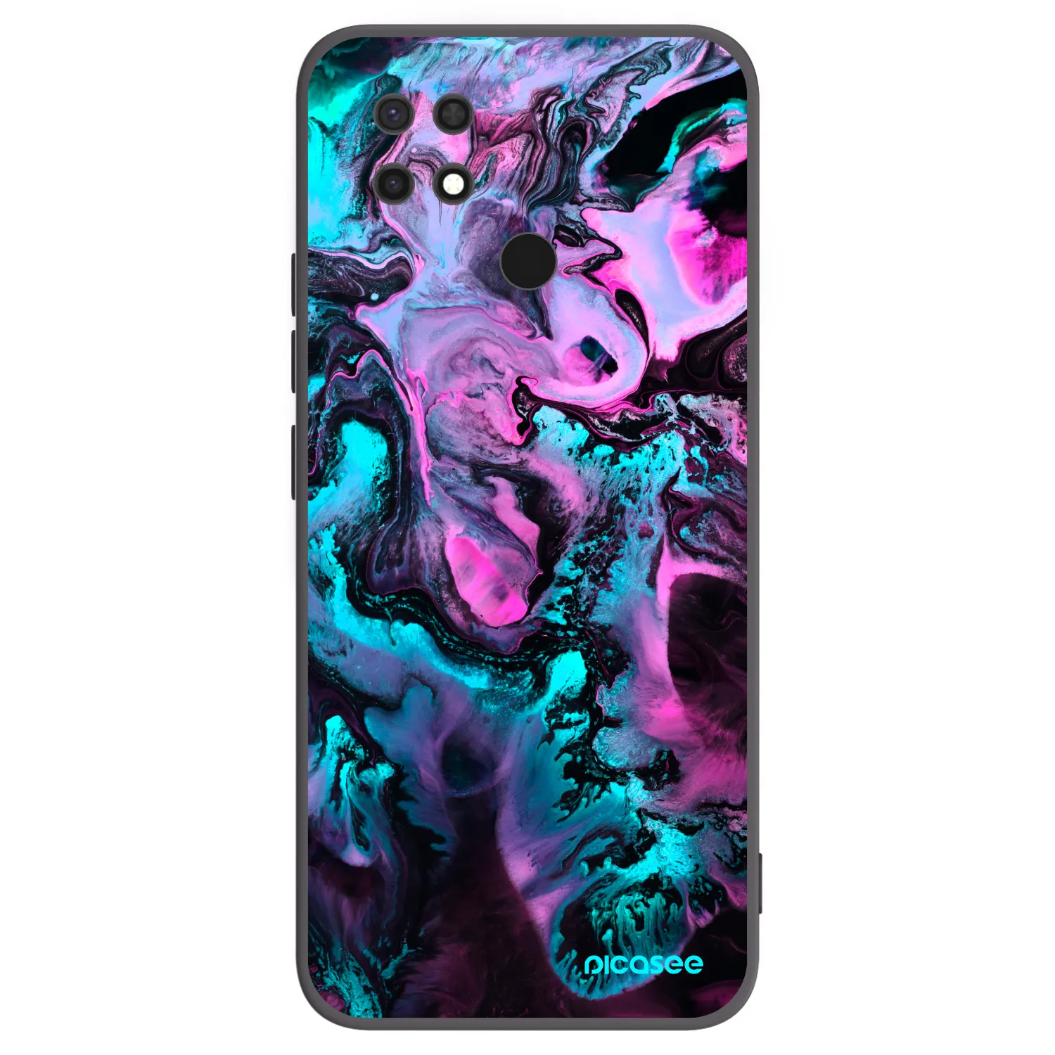 Picasee Xiaomi Redmi 10C Hülle - Schwarzes Silikon - Lean