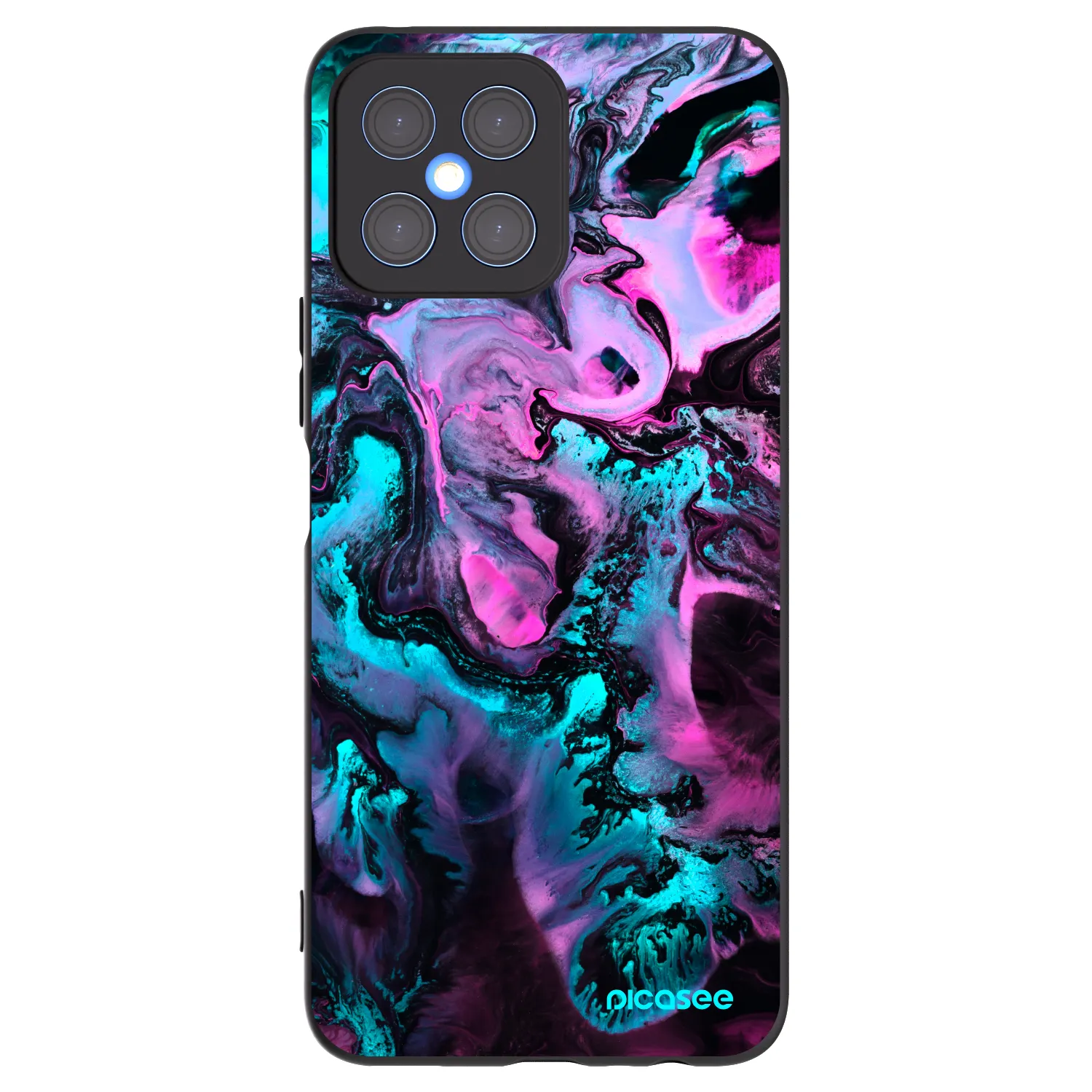 Picasee Honor X8 4G Hülle - Schwarzes Silikon - Lean