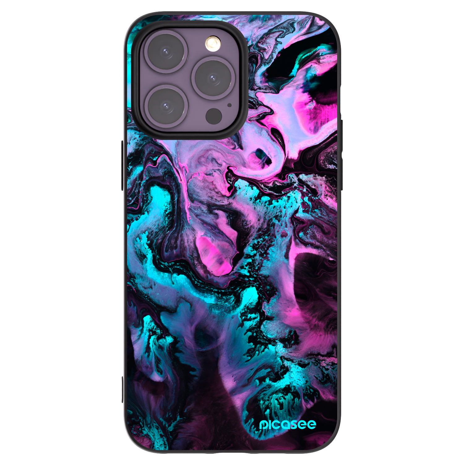 Picasee Apple iPhone 14 Pro Max Hülle - Schwarzes Silikon - Lean