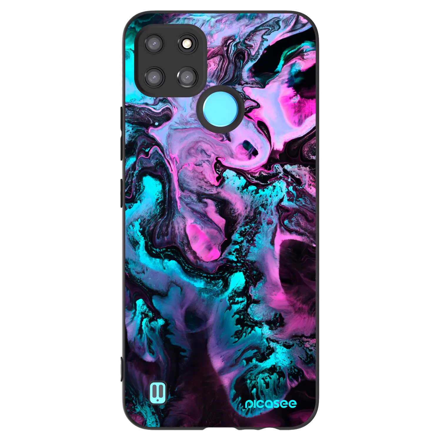 Picasee Realme C21Y Hülle - Schwarzes Silikon - Lean