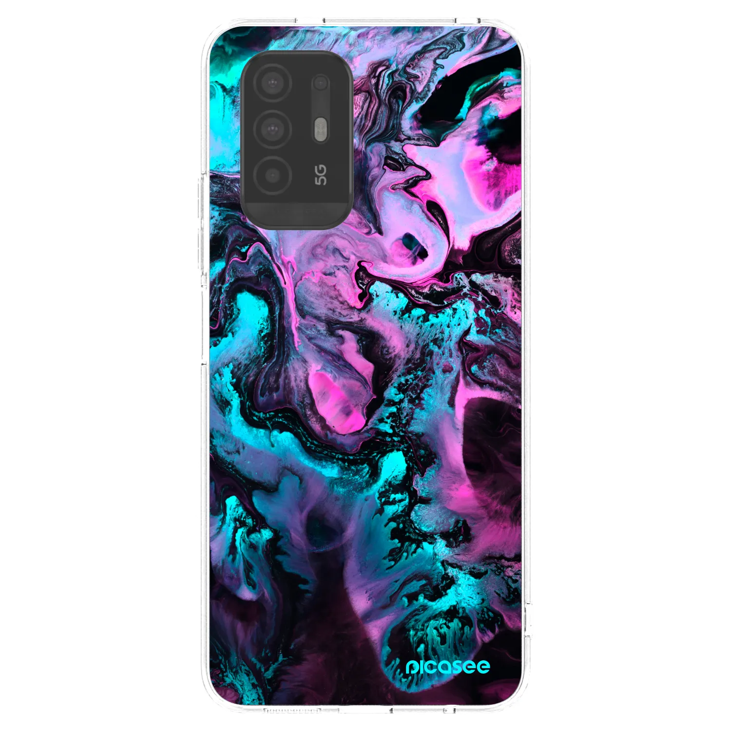 Picasee OPPO A94 5G Hülle - Transparentes Silikon - Lean