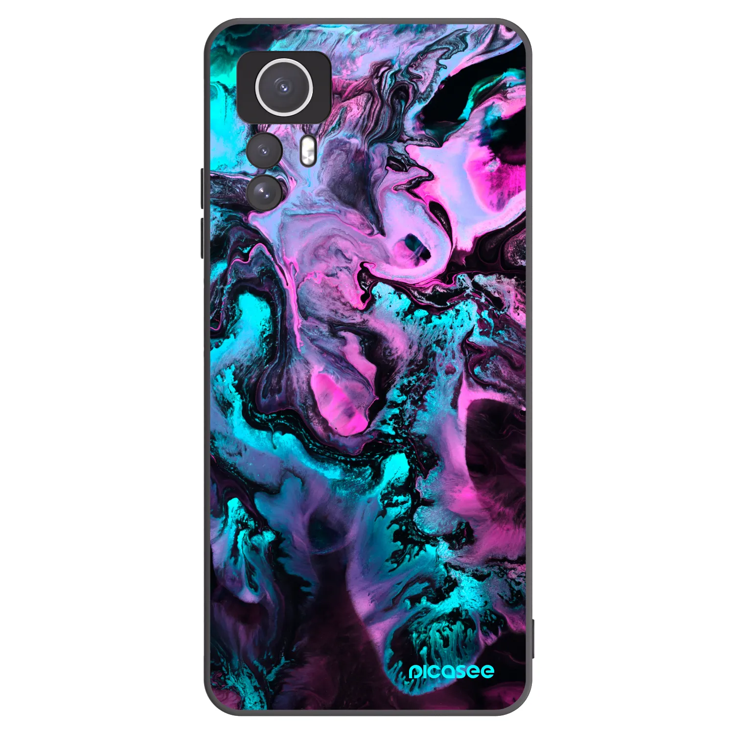 Picasee Xiaomi Redmi Note 12S Hülle - Schwarzes Silikon - Lean