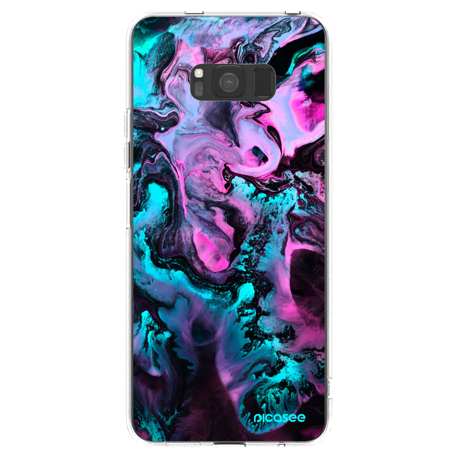 Picasee Samsung Galaxy S8 G950F Hülle - Transparentes Silikon - Lean