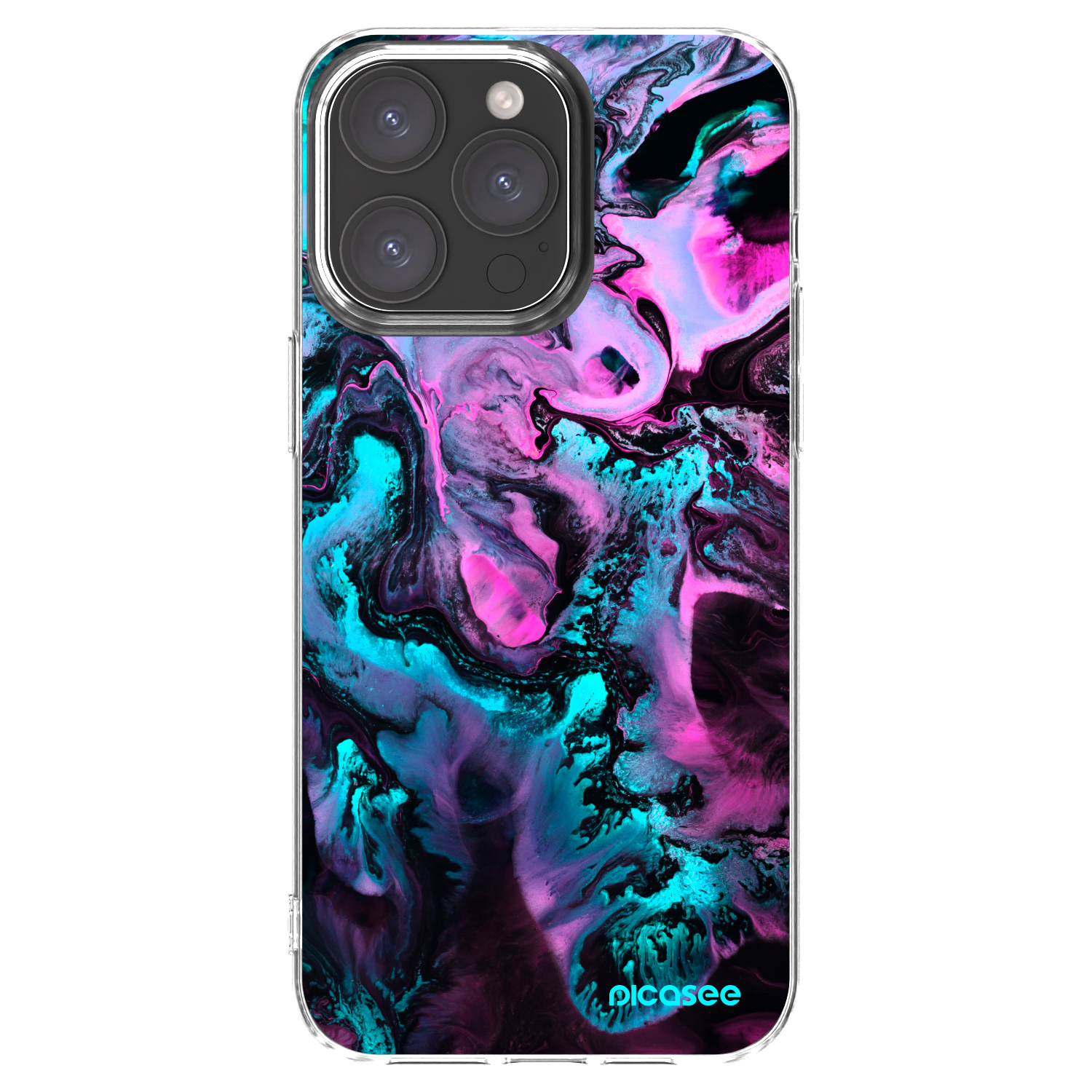 Picasee Apple iPhone 15 Pro Max Hülle - Transparentes Silikon - Lean