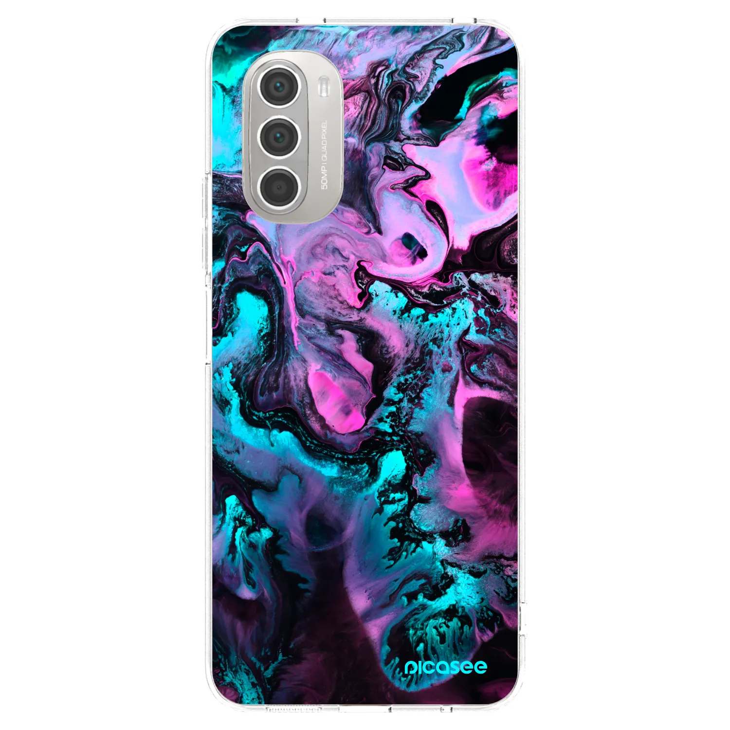 Picasee Motorola Moto G51 Hülle - Transparentes Silikon - Lean