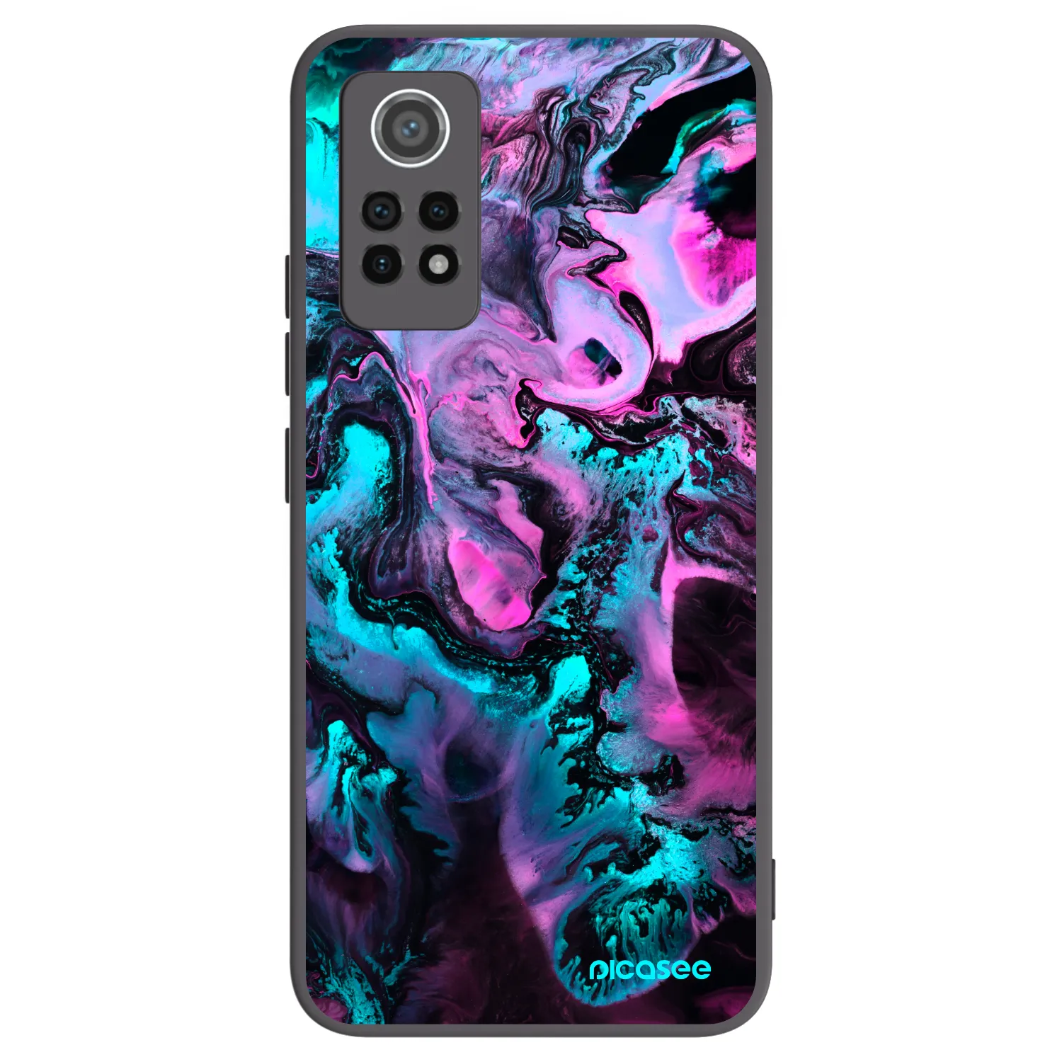Picasee Xiaomi Redmi Note 12 Pro 4G Hülle - Schwarzes Silikon - Lean