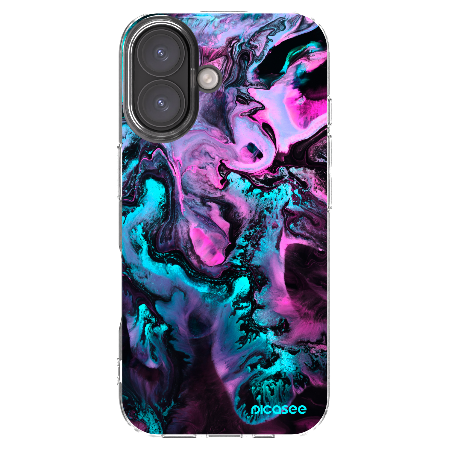 Picasee Apple iPhone 16 Hülle - Transparentes Silikon - Lean