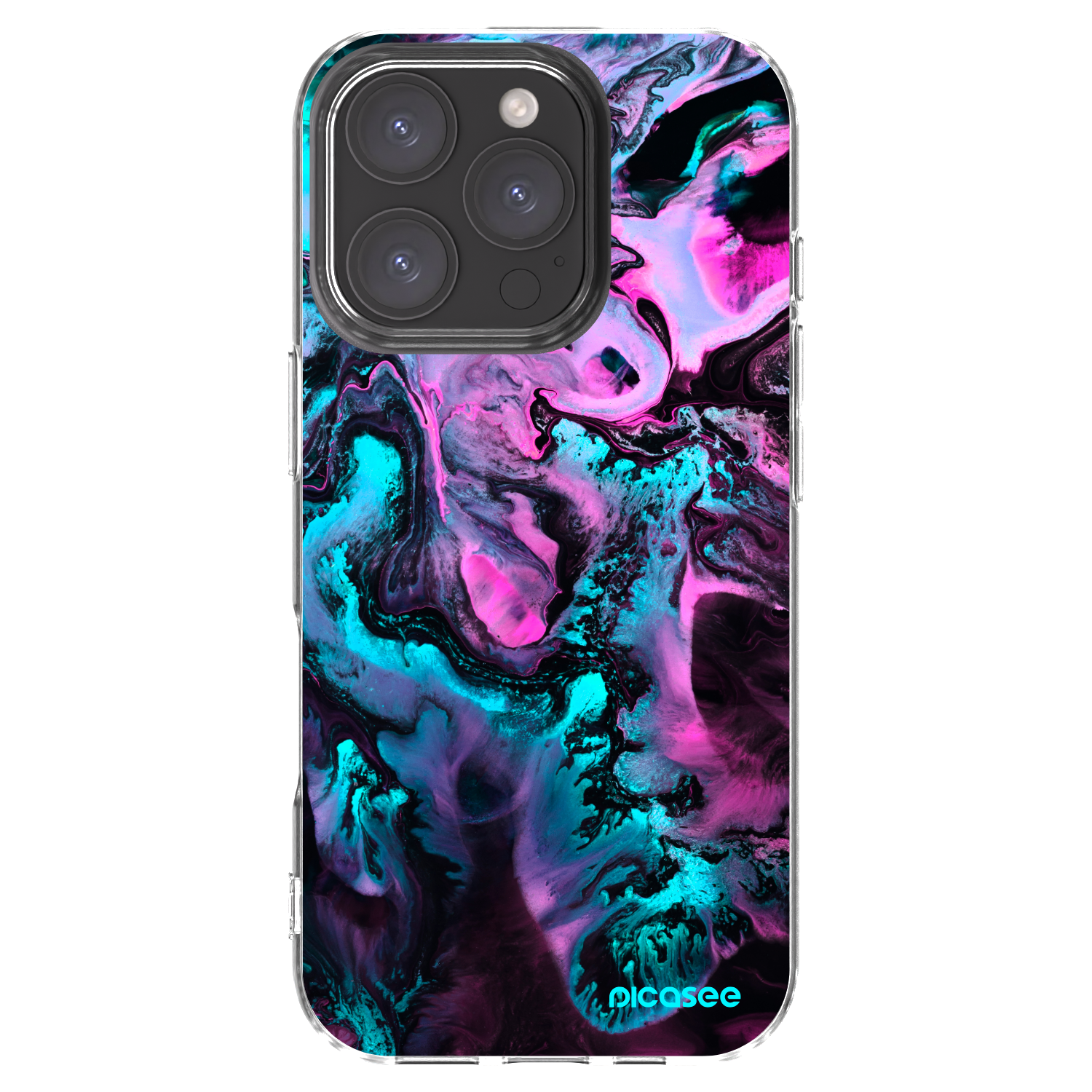 Picasee Apple iPhone 16 Pro Hülle - Transparentes Silikon - Lean
