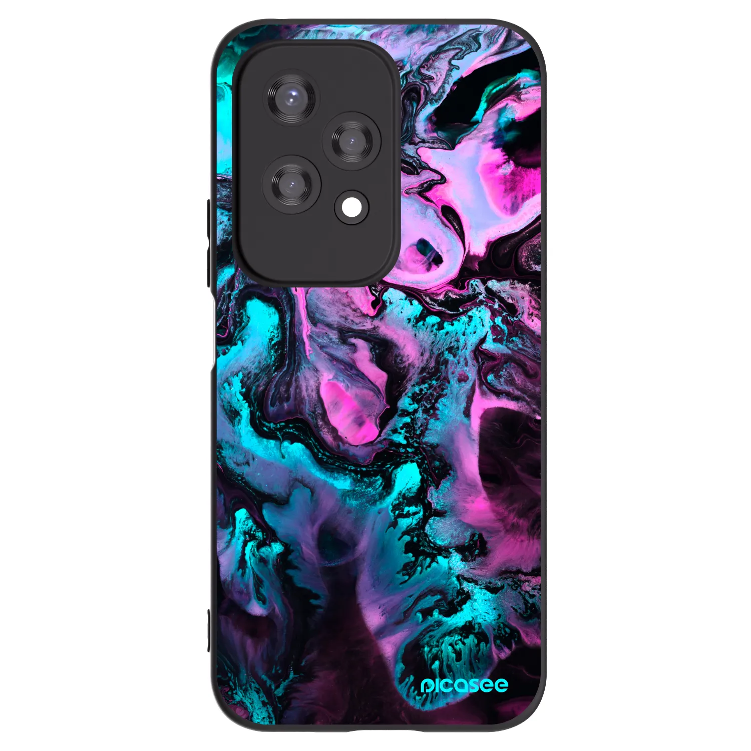 Picasee Honor 200 Lite Hülle - Schwarzes Silikon - Lean