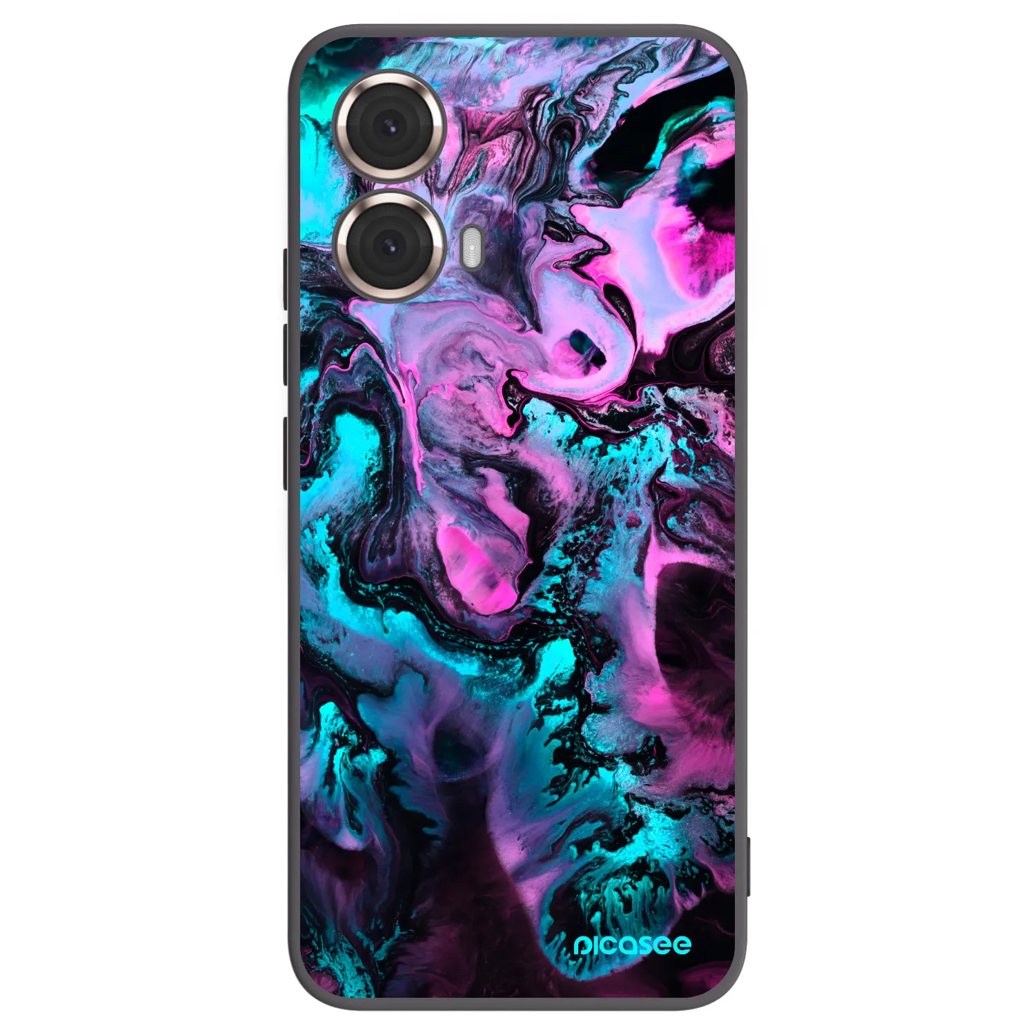 Picasee Motorola Moto G85 Hülle - Schwarzes Silikon - Lean