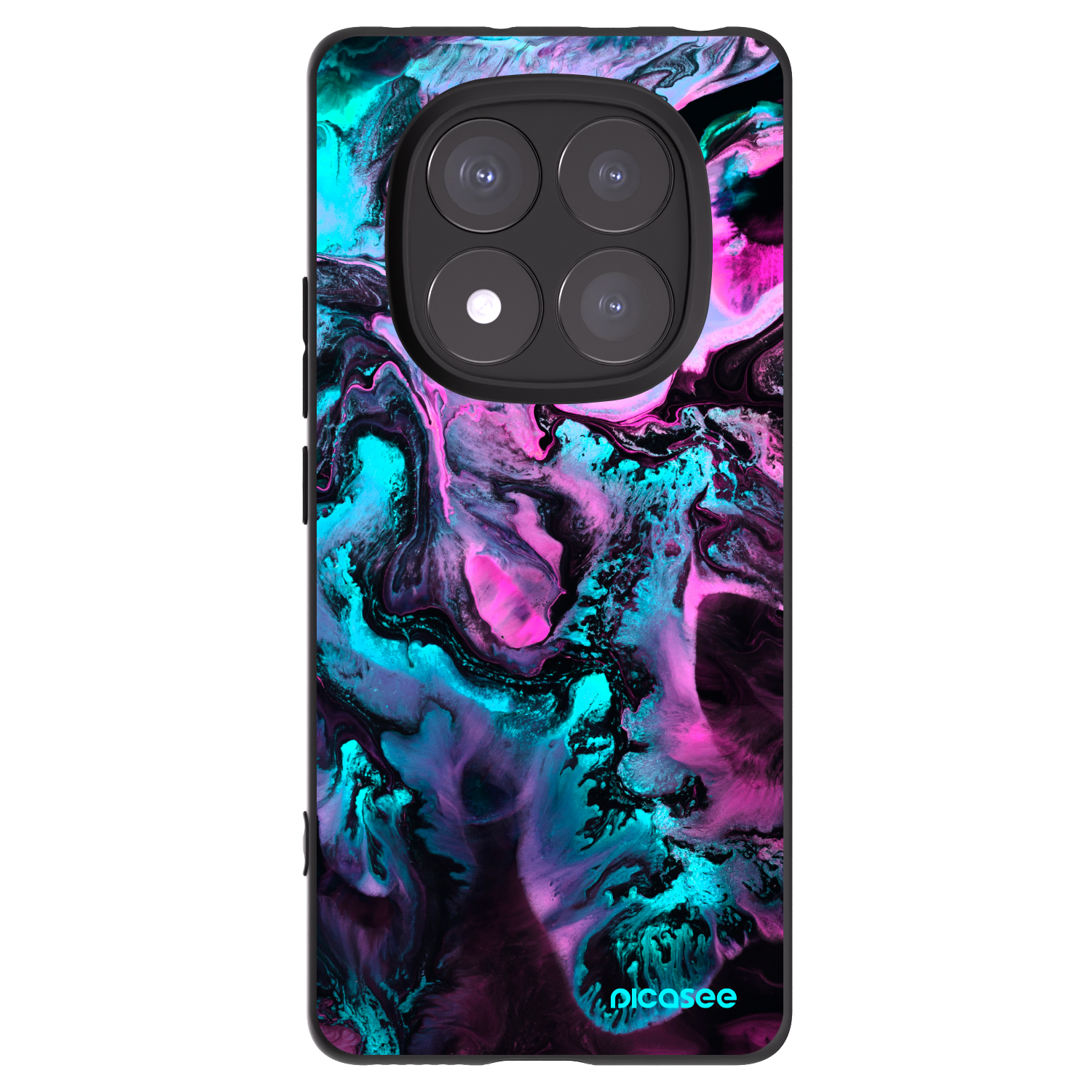 Picasee Xiaomi Redmi Note 14 Pro 5G Hülle - Schwarzes Silikon - Lean
