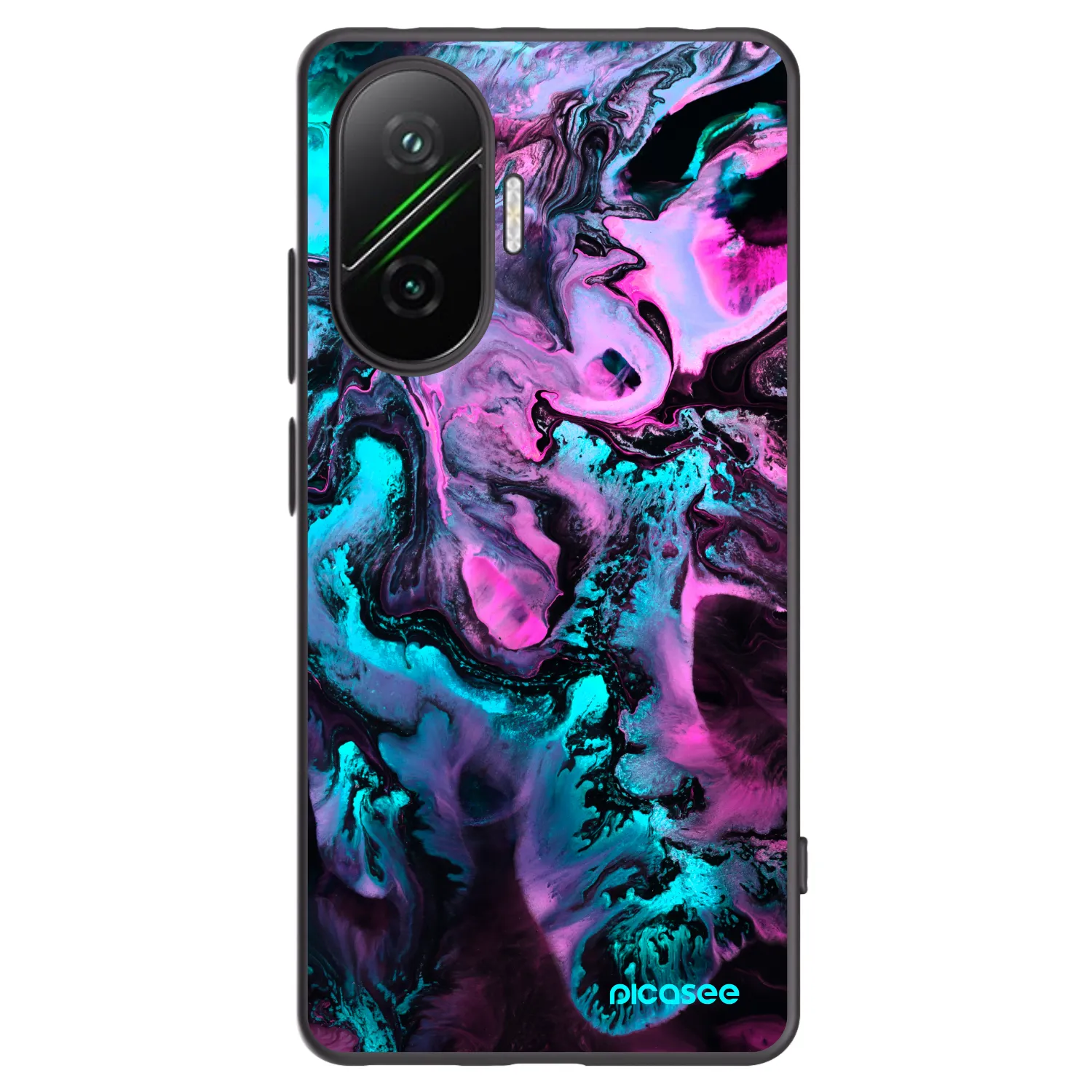 Picasee Xiaomi Poco F7 Pro 5G Hülle - Schwarzes Silikon - Lean