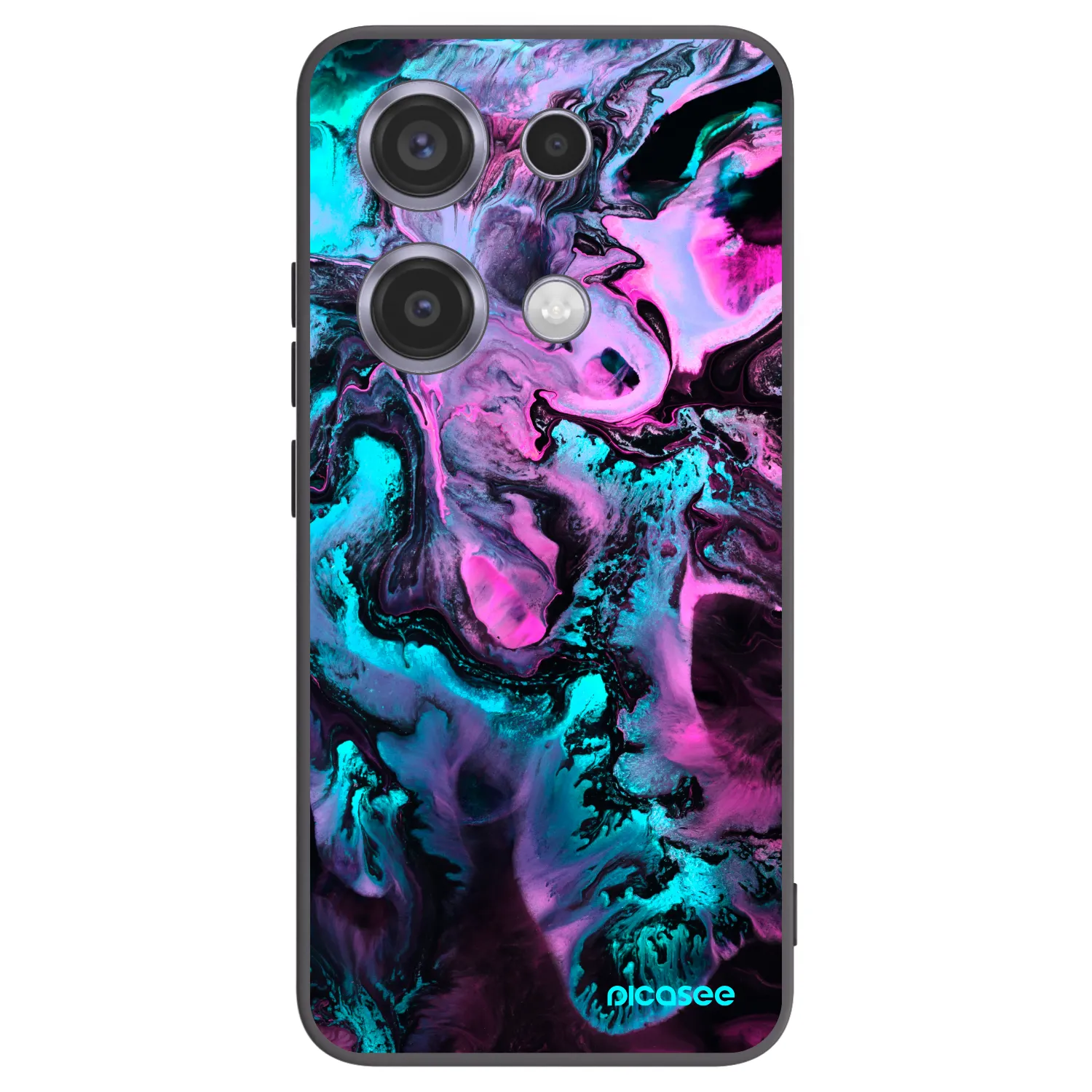 Picasee Xiaomi Redmi Note 14S Hülle - Schwarzes Silikon - Lean
